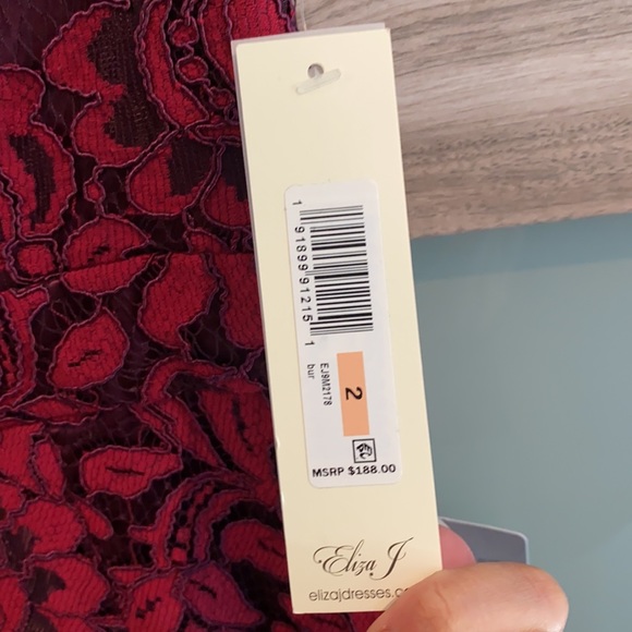 NWT ELIZA J Tulip Hem Lace Cocktail Dress - Picture 6 of 10